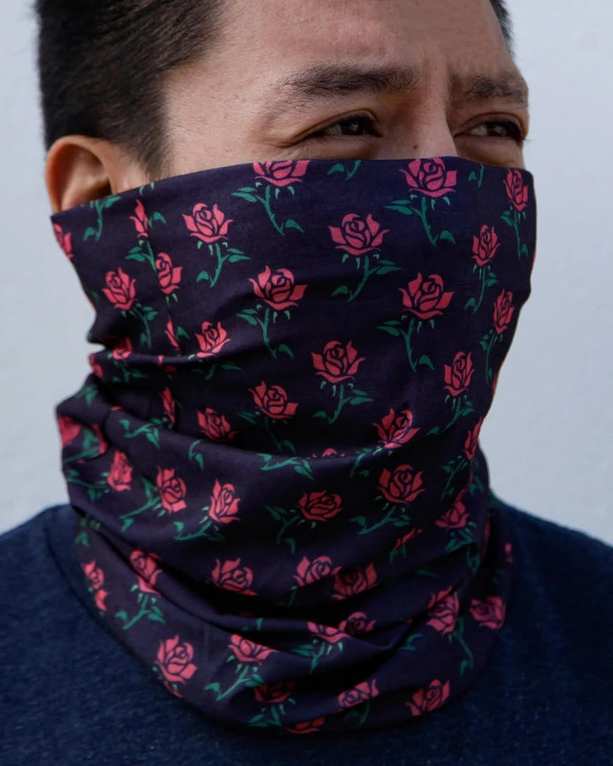 INTO THE AM Roses Seamless Mask Bandana Masks & Bandanas 4 INTO THE AM Roses Seamless Mask Bandana Masks & Bandanas