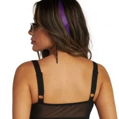 OhYes Rule The World Mesh O-Ring Crop Top