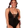 Hot & Delicious Black Bead Clothing Saucy Spectacular Playsuit