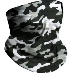 INTO THE AM Black Camo Seamless Mask Bandana Masks & Bandanas
