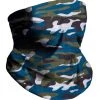INTO THE AM Blue Camo Seamless Mask Bandana
