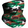 INTO THE AM Green Camo Seamless Mask Bandana Masks & Bandanas
