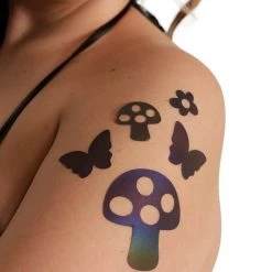 Trending Now Sasswear X IHR Shroom Party Rainbow Reflective Pasties And Body Stickers Set 6 Trending Now Sasswear X IHR Shroom Party Rainbow Reflective Pasties And Body Stickers Set