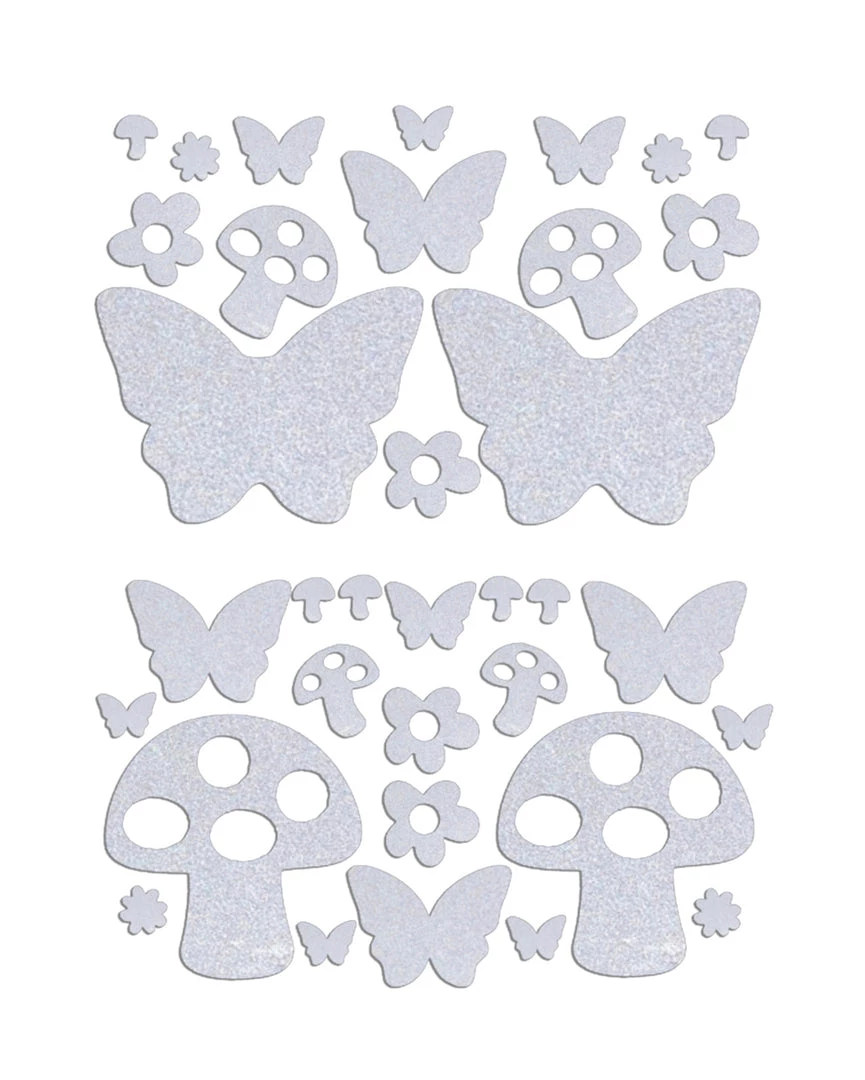 Sasswear X IHR Shroom Party Reflective Pasties And Body Stickers Set Trending Now 4 Sasswear X IHR Shroom Party Reflective Pasties And Body Stickers Set Trending Now