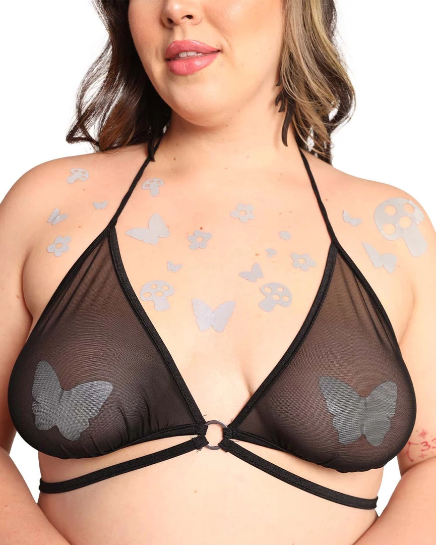 Sasswear X IHR Shroom Party Reflective Pasties And Body Stickers Set Trending Now 5 Sasswear X IHR Shroom Party Reflective Pasties And Body Stickers Set Trending Now