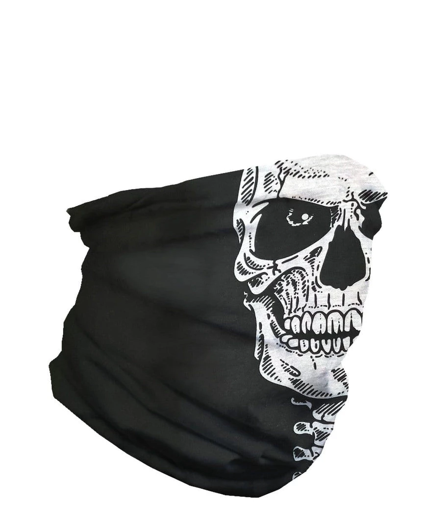 INTO THE AM Masks & Bandanas Skeleton Face Seamless Mask Bandana 4 INTO THE AM Masks & Bandanas Skeleton Face Seamless Mask Bandana