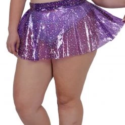 OhYes Sky Full Of Stars PVC Mini Skirt Clothing