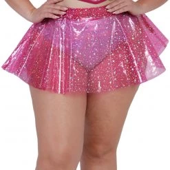 OhYes Sky Full Of Stars PVC Mini Skirt Clothing