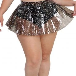 OhYes Sky Full Of Stars PVC Mini Skirt Clothing