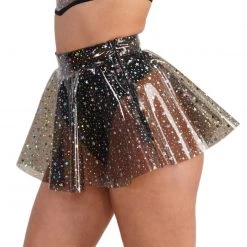 OhYes Sky Full Of Stars PVC Mini Skirt Clothing