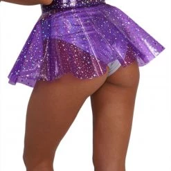 OhYes Sky Full Of Stars PVC Mini Skirt Clothing