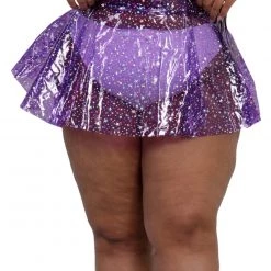 OhYes Sky Full Of Stars PVC Mini Skirt Clothing