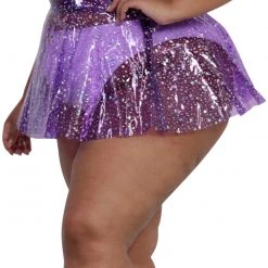 OhYes Sky Full Of Stars PVC Mini Skirt Clothing