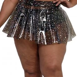OhYes Sky Full Of Stars PVC Mini Skirt Clothing