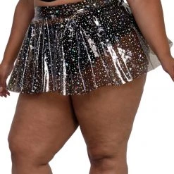 OhYes Sky Full Of Stars PVC Mini Skirt Clothing