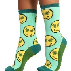 JY Designs And Creations Smile If You're High Socks Accessories