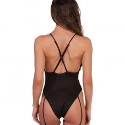 Day G Smokin' Hot Deep V Harness Bodysuit Clothing