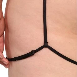 Day G Smokin' Hot Deep V Harness Bodysuit Clothing