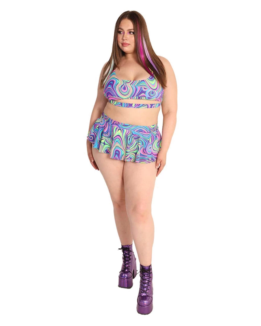 Dippin Daisies Sooo Trippy Skater Skirt Clothing 10 Dippin Daisies Sooo Trippy Skater Skirt Clothing