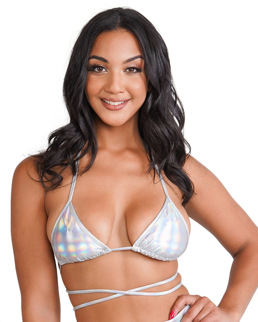 Day G Space Date Holo Wrap Around Bikini Top Tops 3 Day G Space Date Holo Wrap Around Bikini Top Tops