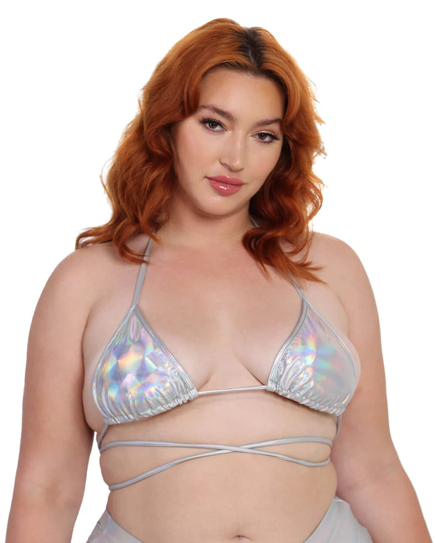 Day G Space Date Holo Wrap Around Bikini Top Tops 8 Day G Space Date Holo Wrap Around Bikini Top Tops