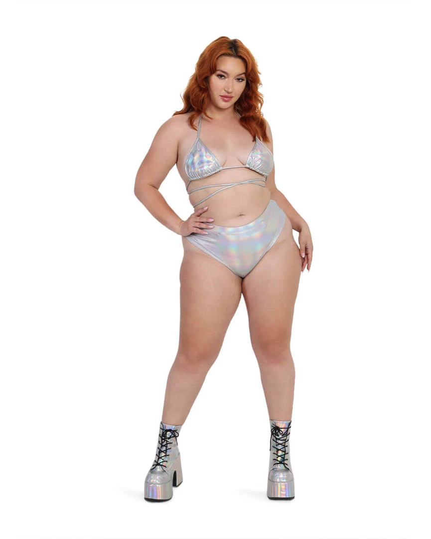 Day G Space Date Holo Wrap Around Bikini Top Tops 10 Day G Space Date Holo Wrap Around Bikini Top Tops