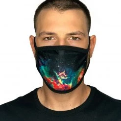 INTO THE AM Masks & Bandanas Space Fade Face Mask