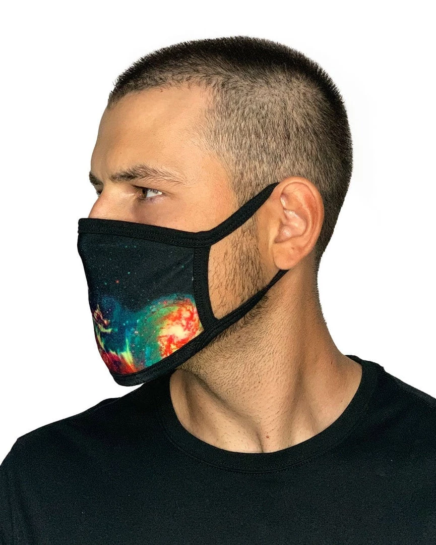 INTO THE AM Masks & Bandanas Space Fade Face Mask 4 INTO THE AM Masks & Bandanas Space Fade Face Mask