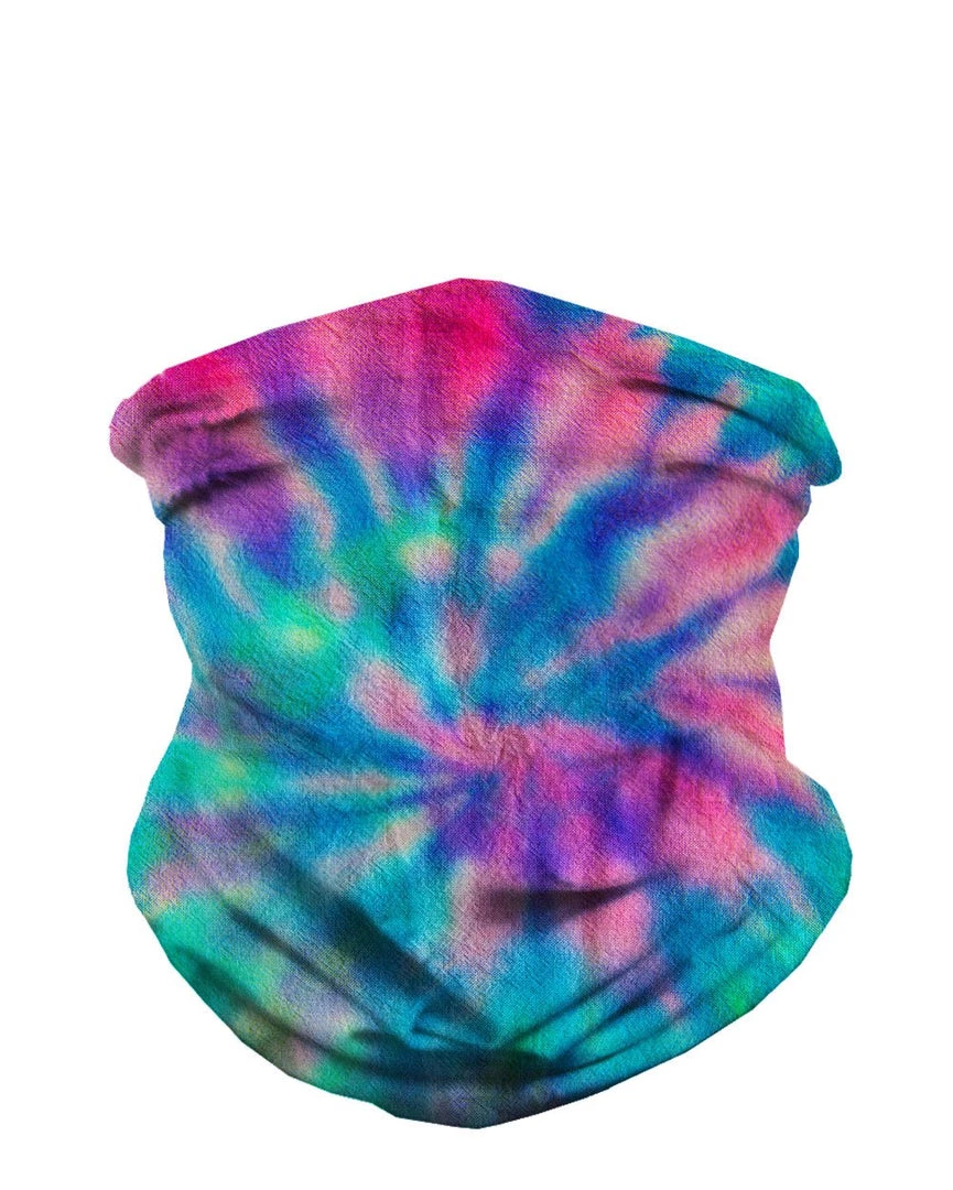 INTO THE AM Masks & Bandanas Spiral Tie-Dye Seamless Mask Bandana 3 INTO THE AM Masks & Bandanas Spiral Tie-Dye Seamless Mask Bandana