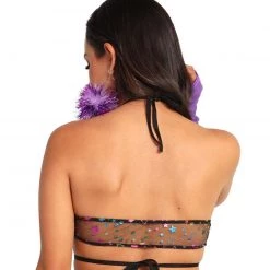 OhYes Star Bright Mesh Halter Top