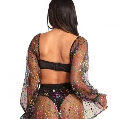 OhYes New Arrivals Star Bright Mesh Top