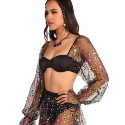 OhYes New Arrivals Star Bright Mesh Top