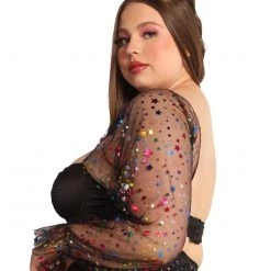 OhYes New Arrivals Star Bright Mesh Top