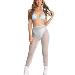 Hot & Delicious Black Bead Star Factor Fishnet Bottoms New Arrivals