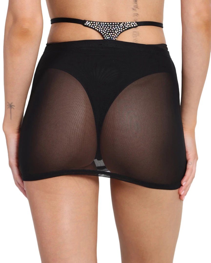 OhYes Bottoms Star Of The Day Rhinestone Mesh Skirt 3 OhYes Bottoms Star Of The Day Rhinestone Mesh Skirt