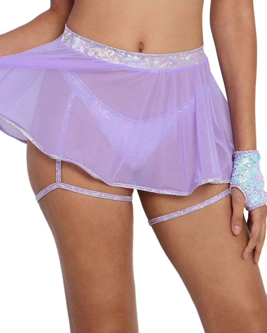 Bottoms Roma Stargazer Mesh Skirt 14 Bottoms Roma Stargazer Mesh Skirt