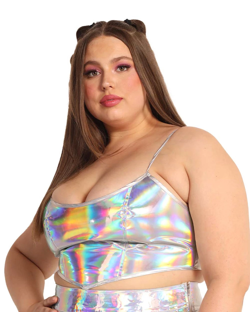 OhYes Stargirl Holo Corset Top Clothing 12 OhYes Stargirl Holo Corset Top Clothing