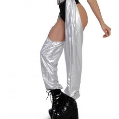 Hot & Delicious Black Bead Stay Glowin' Metallic Chaps Bottoms