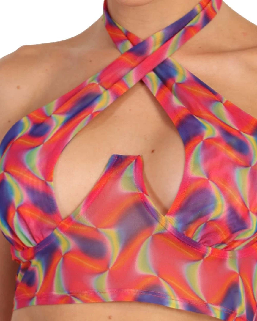 Day G Clothing Sugar High Mesh Corset Halter Top 4 Day G Clothing Sugar High Mesh Corset Halter Top