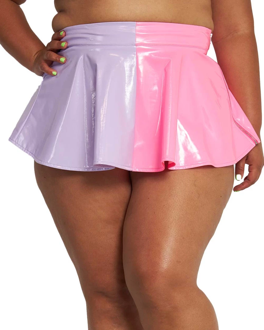 OhYes Sugar & Splice Vinyl Skater Skirt Clothing 9 OhYes Sugar & Splice Vinyl Skater Skirt Clothing