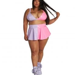 OhYes Sugar & Splice Vinyl Skater Skirt Clothing 21 OhYes Sugar & Splice Vinyl Skater Skirt Clothing