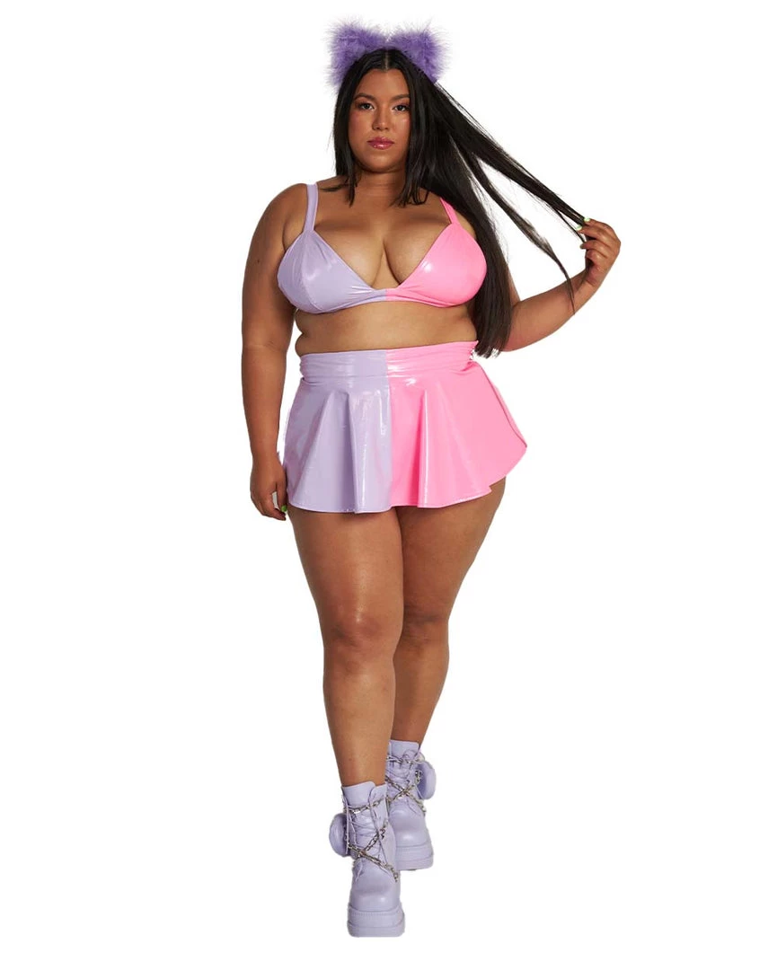 OhYes Sugar & Splice Vinyl Skater Skirt Clothing 11 OhYes Sugar & Splice Vinyl Skater Skirt Clothing