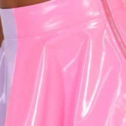 OhYes Sugar & Splice Vinyl Skater Skirt Clothing 20 OhYes Sugar & Splice Vinyl Skater Skirt Clothing