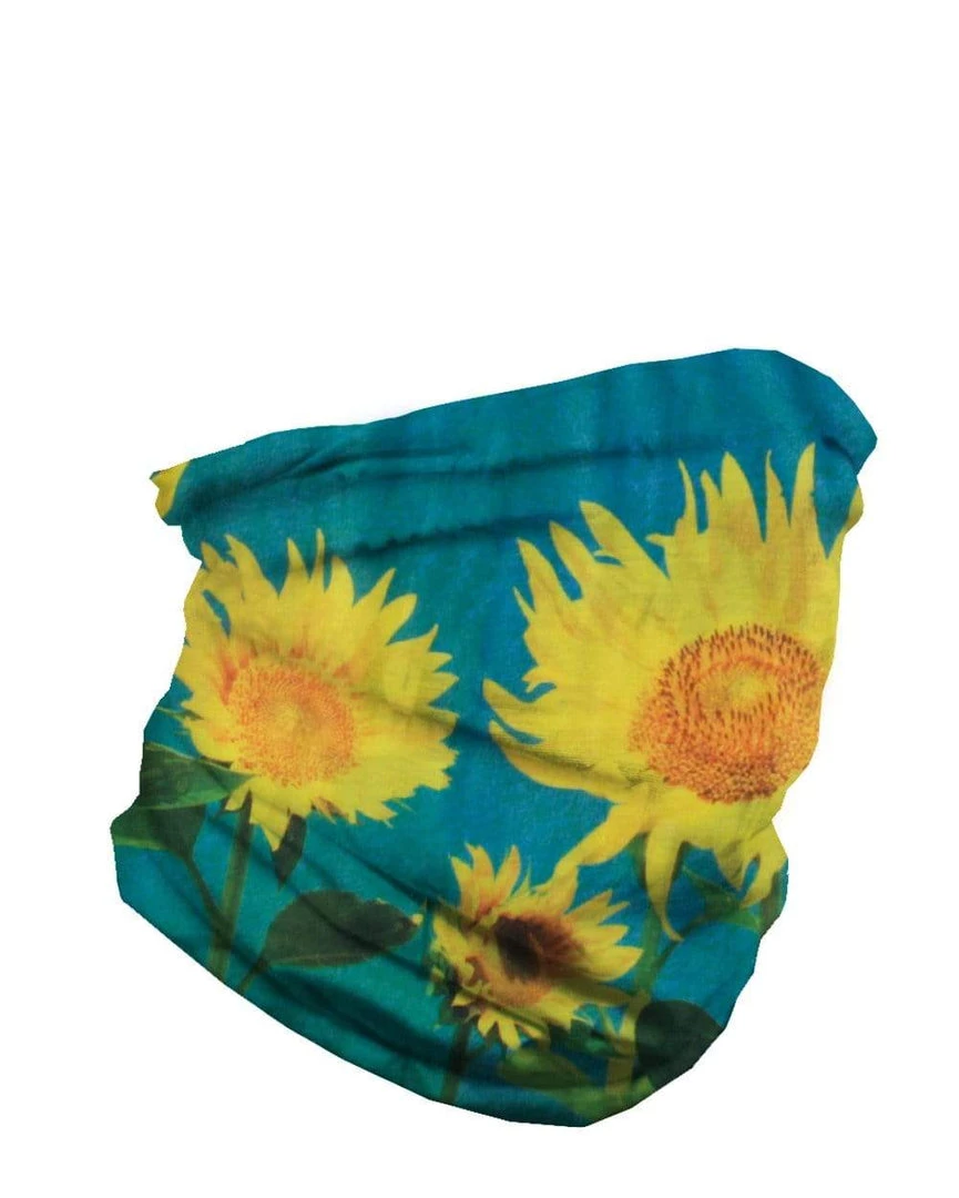 INTO THE AM Masks & Bandanas Sunflower Seamless Mask Bandana 4 INTO THE AM Masks & Bandanas Sunflower Seamless Mask Bandana