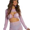 OhYes Clothing Sweet Lilac O-Ring Mesh Long Sleeve Crop Top 1 OhYes Clothing Sweet Lilac O-Ring Mesh Long Sleeve Crop Top