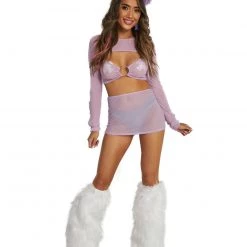 OhYes Clothing Sweet Lilac O-Ring Mesh Long Sleeve Crop Top 14 OhYes Clothing Sweet Lilac O-Ring Mesh Long Sleeve Crop Top