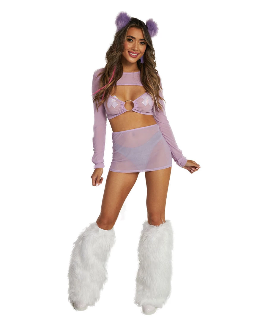 OhYes Clothing Sweet Lilac O-Ring Mesh Long Sleeve Crop Top 5 OhYes Clothing Sweet Lilac O-Ring Mesh Long Sleeve Crop Top