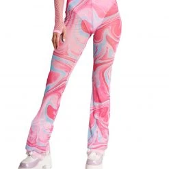 Hot & Delicious Black Bead New Arrivals Sweet Swirlz Mesh Bell Bottoms