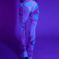 Hot & Delicious Black Bead New Arrivals Sweet Swirlz Mesh Bell Bottoms