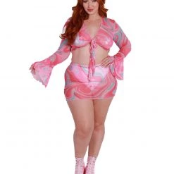 Hot & Delicious Black Bead Trending Now Sweet Swirlz Tie-Front Top 20 Hot & Delicious Black Bead Trending Now Sweet Swirlz Tie-Front Top